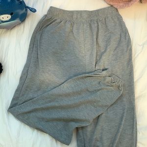 baggy grey joggers !